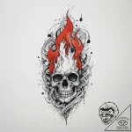 Tattoo sketch flame, concept art for tattoo,… – tattoo sketch (№1760083977_0, 10.10.2025 08:12) — tattoovalue.net