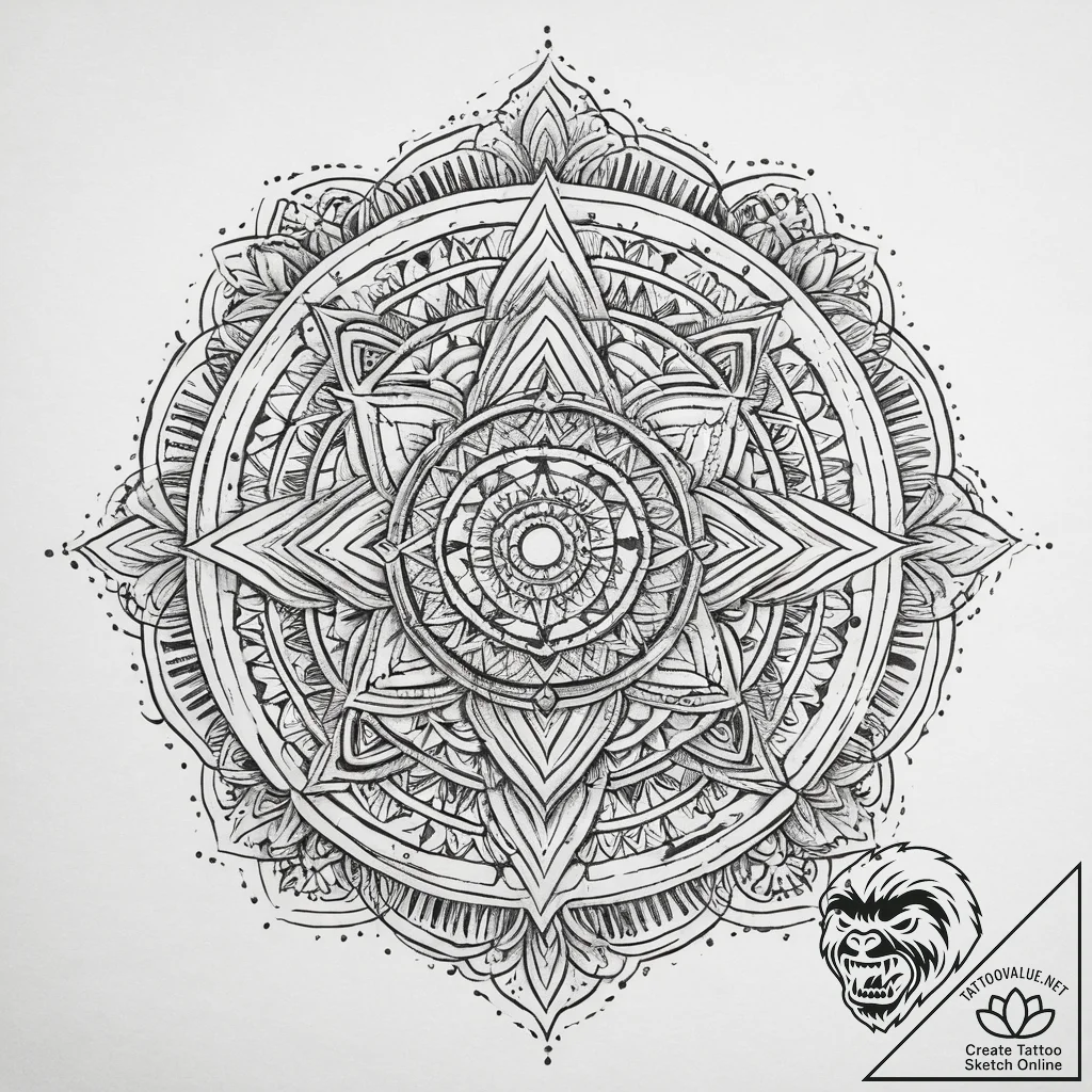 Tattoo sketch cosmic domain, tattoo line art,... - tattoo sketch (№1760084193_0, 10.10.2025 08:16) — tattoovalue.net