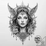 Tattoo sketch mystical insight – tattoo sketch (№1760085275_0, 10.10.2025 08:34) — tattoovalue.net