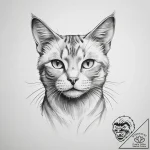 Tattoo sketch cat on shoulder, tattoo drawing… – tattoo sketch (№1760086791_0, 10.10.2025 08:59) — tattoovalue.net