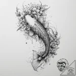 Tattoo sketch koi, tattoo drawing outline, de… – tattoo sketch (№1760087007_0, 10.10.2025 09:03) — tattoovalue.net