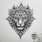 Tattoo sketch element, tattoo line art, on a… – tattoo sketch (№1760087890_0, 10.10.2025 09:18) — tattoovalue.net