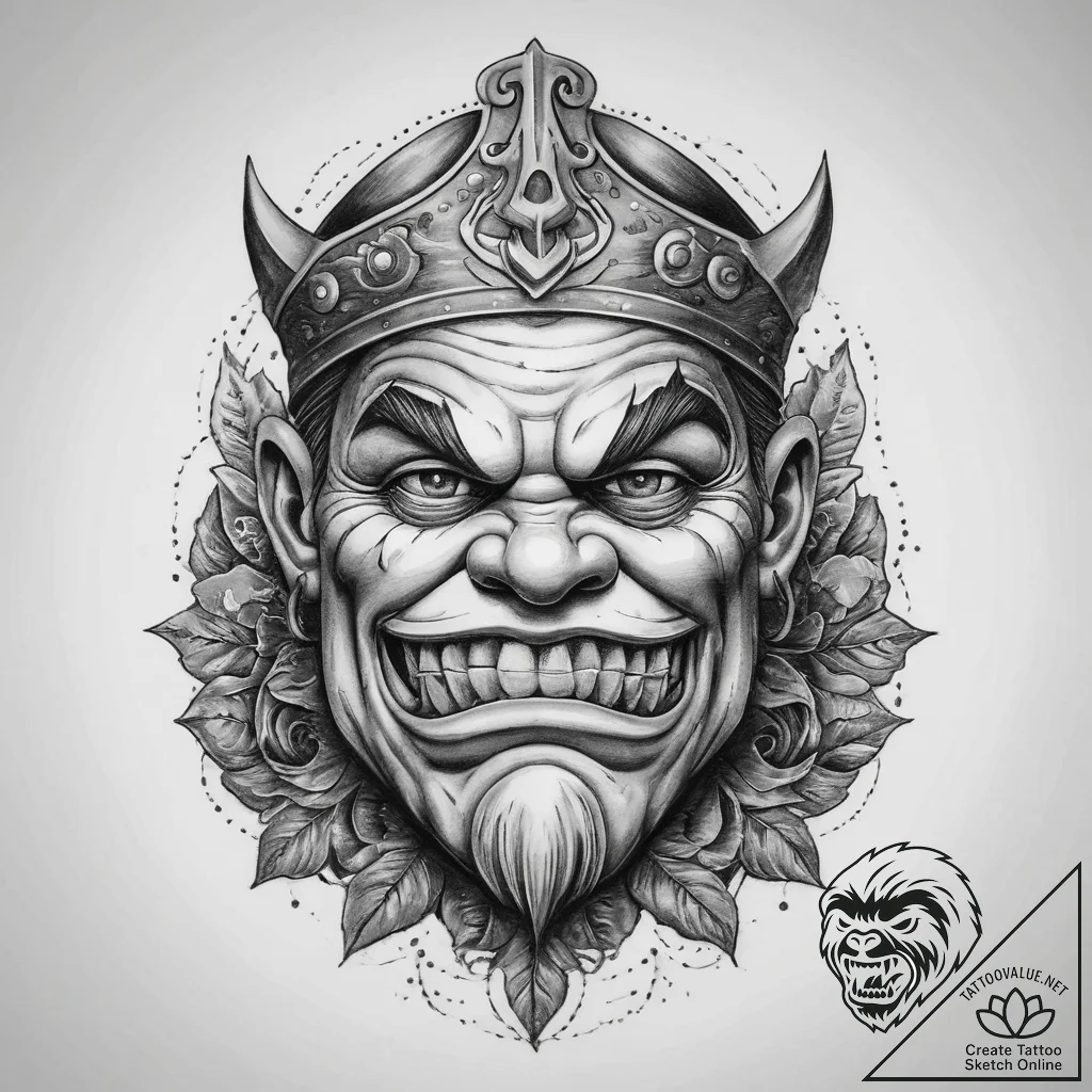 Tattoo sketch ogre, artistic tattoo sketch, o... - tattoo sketch (№1760089837_0, 10.10.2025 09:50) — tattoovalue.net