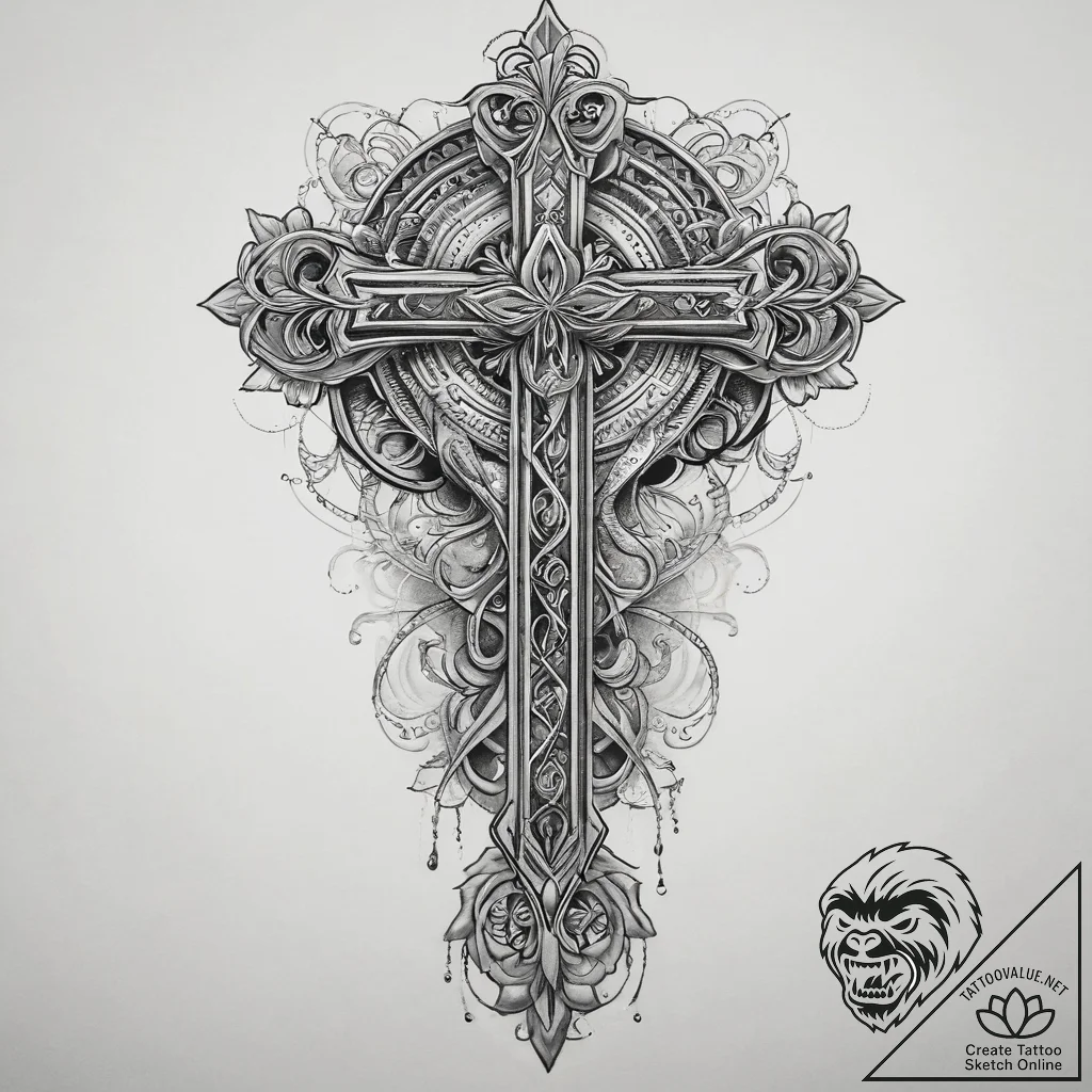 Tattoo sketch water, ink illustration for tat... - tattoo sketch (№1760090054_0, 10.10.2025 09:54) — tattoovalue.net