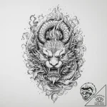 Tattoo sketch kolovrat with fire, concept art… – tattoo sketch (№1760090270_0, 10.10.2025 09:57) — tattoovalue.net