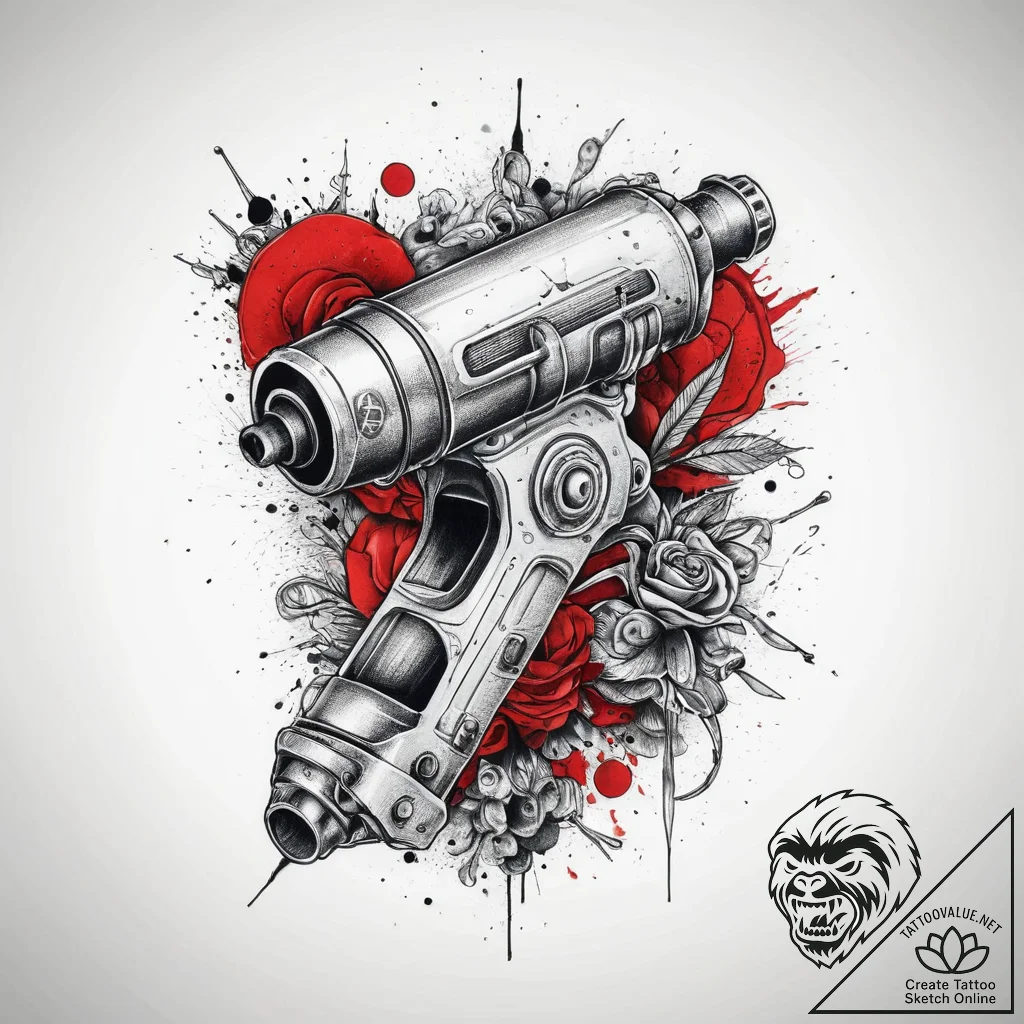 Tattoo sketch tank cannon, ink illustration f... - tattoo sketch (№1760091795_0, 10.10.2025 10:23) — tattoovalue.net
