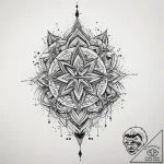 Tattoo sketch geometric date, tattoo sketch d… – tattoo sketch (№1760093098_0, 10.10.2025 10:44) — tattoovalue.net