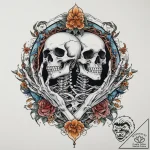 Tattoo sketch hands with a skeleton, tattoo f… – tattoo sketch (№1760094614_0, 10.10.2025 11:10) — tattoovalue.net