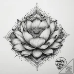 Tattoo sketch lotus, tattoo flash sheet desig… – tattoo sketch (№1760094832_0, 10.10.2025 11:13) — tattoovalue.net