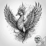 Tattoo sketch phoenix, ink illustration for t… – tattoo sketch (№1760095267_0, 10.10.2025 11:21) — tattoovalue.net