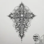 Tattoo sketch cosmic fount, tattoo line art,… – tattoo sketch (№1760095707_0, 10.10.2025 11:28) — tattoovalue.net