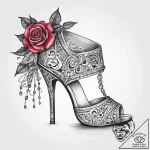 Tattoo sketch high heel tattoo, ink illustrat… – tattoo sketch (№1760096362_0, 10.10.2025 11:39) — tattoovalue.net