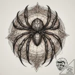 Tattoo sketch узор в виде паука, ink illustra… – tattoo sketch (№1760097013_0, 10.10.2025 11:50) — tattoovalue.net