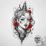 Tattoo sketch street, tattoo drawing outline,… – tattoo sketch (№1760097661_0, 10.10.2025 12:01) — tattoovalue.net