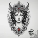 Tattoo sketch blessed realm, tattoo drawing o… – tattoo sketch (№1760098093_0, 10.10.2025 12:08) — tattoovalue.net