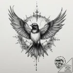 Tattoo sketch swallow, tattoo flash sheet des… – tattoo sketch (№1760099612_0, 10.10.2025 12:33) — tattoovalue.net