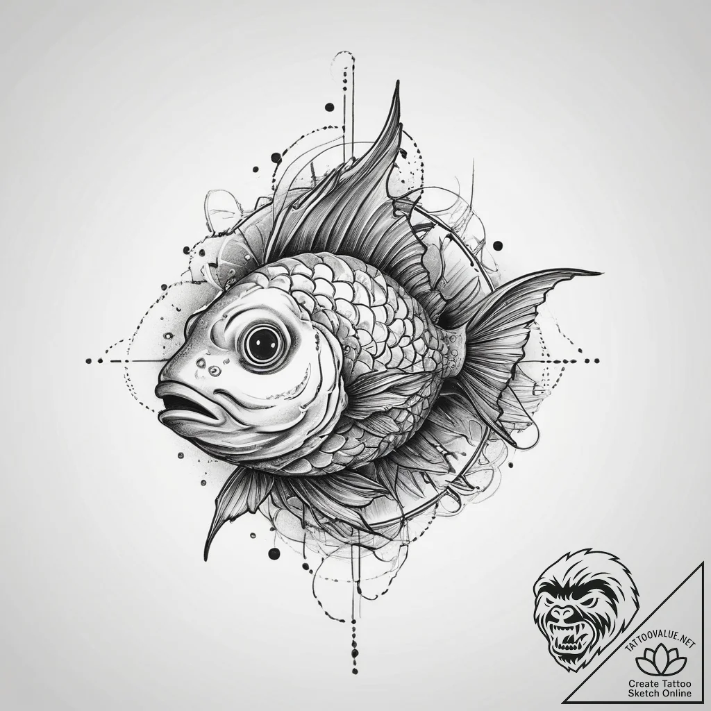 Tattoo sketch handfish, tattoo line art, blac... - tattoo sketch (№1760100476_0, 10.10.2025 12:47) — tattoovalue.net