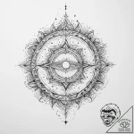 Tattoo sketch cosmic past – tattoo sketch (№1760102231_0, 10.10.2025 13:17) — tattoovalue.net