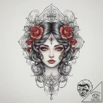 Tattoo sketch sharp, ink illustration for tat… – tattoo sketch (№1760103542_0, 10.10.2025 13:39) — tattoovalue.net