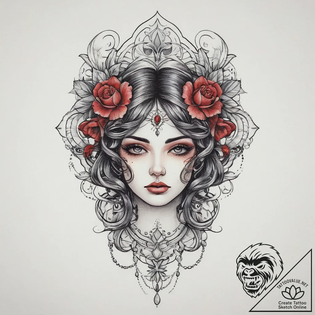 Tattoo sketch sharp, ink illustration for tat... - tattoo sketch (№1760103542_0, 10.10.2025 13:39) — tattoovalue.net