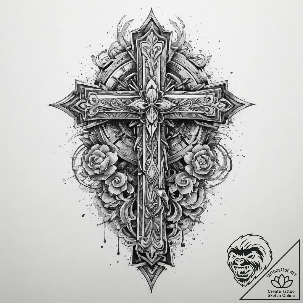 Tattoo sketch metal, ink illustration for tat... - tattoo sketch (№1760105486_0, 10.10.2025 14:11) — tattoovalue.net