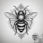 Tattoo sketch bee, tattoo sketch design, on a… – tattoo sketch (№1760106566_0, 10.10.2025 14:29) — tattoovalue.net