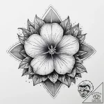 Tattoo sketch periwinkle, concept art for tat… – tattoo sketch (№1760107213_0, 10.10.2025 14:40) — tattoovalue.net