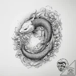 Tattoo sketch koi fish, artistic tattoo sketc… – tattoo sketch (№1760107655_0, 10.10.2025 14:47) — tattoovalue.net