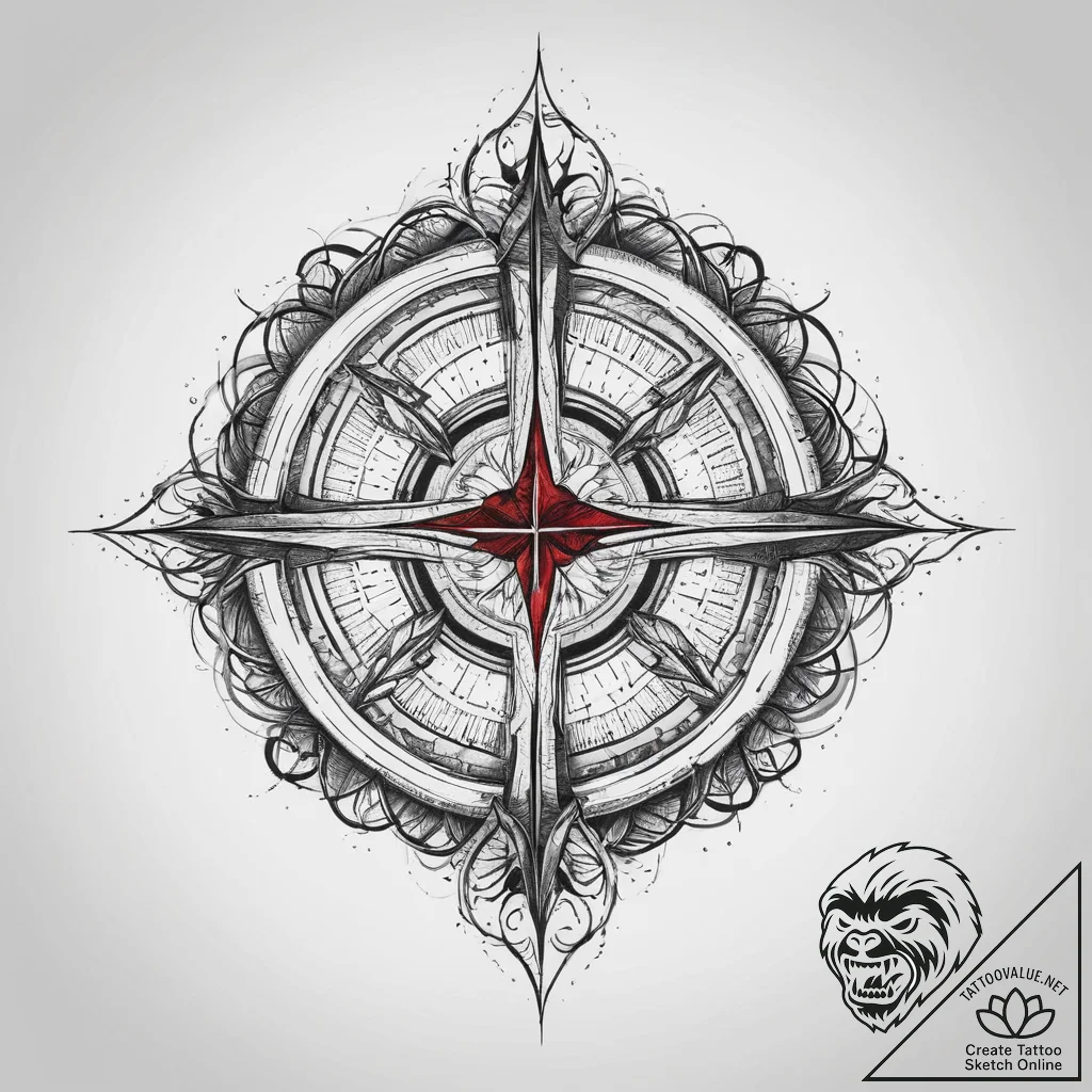 Tattoo sketch magical portal, ink illustratio... - tattoo sketch (№1760110904_0, 10.10.2025 15:41) — tattoovalue.net