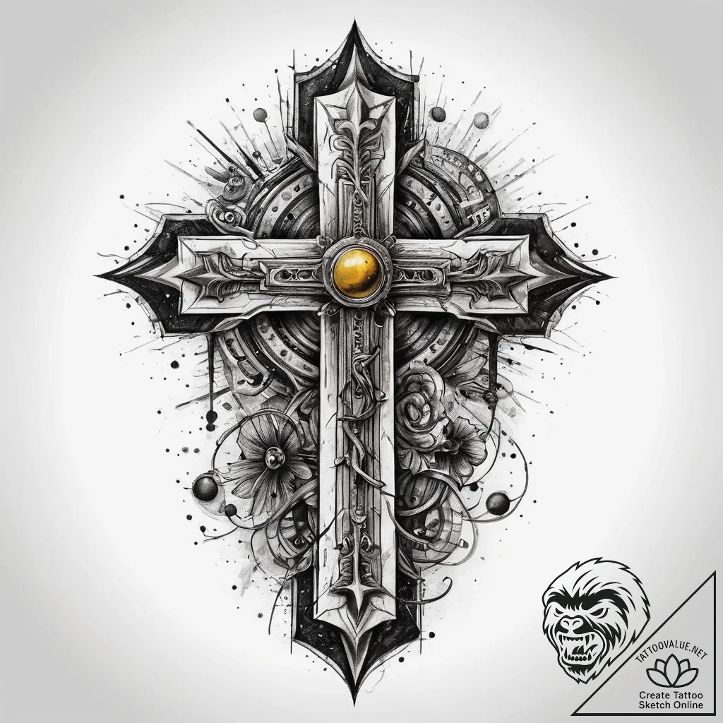 Tattoo sketch yellow, artistic tattoo sketch,... - tattoo sketch (№1760111120_0, 10.10.2025 15:45) — tattoovalue.net
