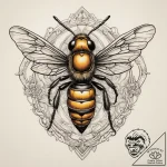 Tattoo sketch wasp, concept art for tattoo, r… – tattoo sketch (№1760111553_0, 10.10.2025 15:52) — tattoovalue.net