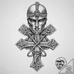 Tattoo sketch soldier with a knot, tattoo dra… – tattoo sketch (№1760111778_0, 10.10.2025 15:56) — tattoovalue.net