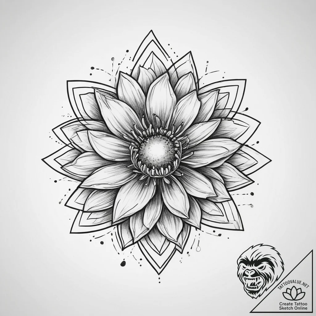 Tattoo sketch cosmos, tattoo sketch design, o... - tattoo sketch (№1760113507_0, 10.10.2025 16:25) — tattoovalue.net