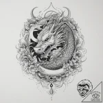 Tattoo sketch череп с подковой, tattoo line a… – tattoo sketch (№1760113948_0, 10.10.2025 16:32) — tattoovalue.net