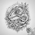 Tattoo sketch chameleon, artistic tattoo sket… – tattoo sketch (№1760117017_0, 10.10.2025 17:23) — tattoovalue.net