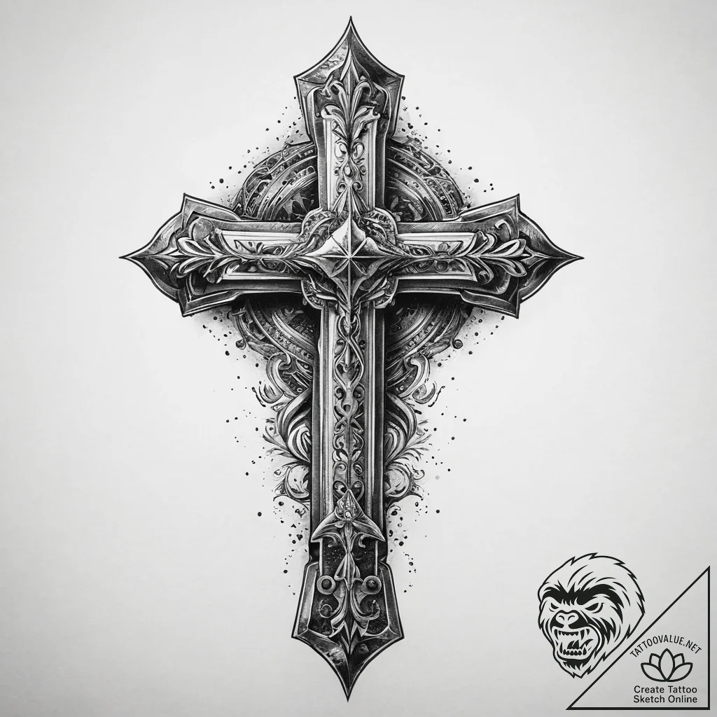 Tattoo sketch silver, ink illustration for ta... - tattoo sketch (№1760120502_0, 10.10.2025 18:21) — tattoovalue.net