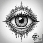 Tattoo sketch bio-mechanical механический гла… – tattoo sketch (№1760120719_0, 10.10.2025 18:25) — tattoovalue.net