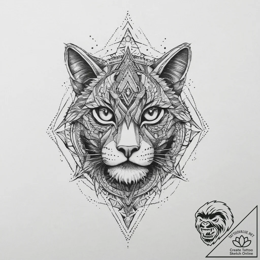 Tattoo sketch enigma, ink illustration for ta... - tattoo sketch (№1760121161_0, 10.10.2025 18:32) — tattoovalue.net