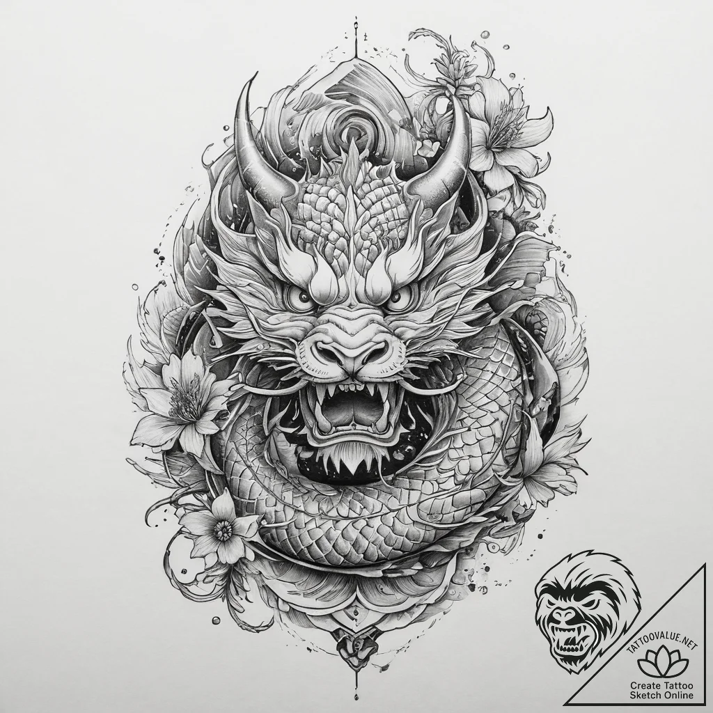 Tattoo sketch cosmic self, tattoo sketch desi... - tattoo sketch (№1760122698_0, 10.10.2025 18:58) — tattoovalue.net