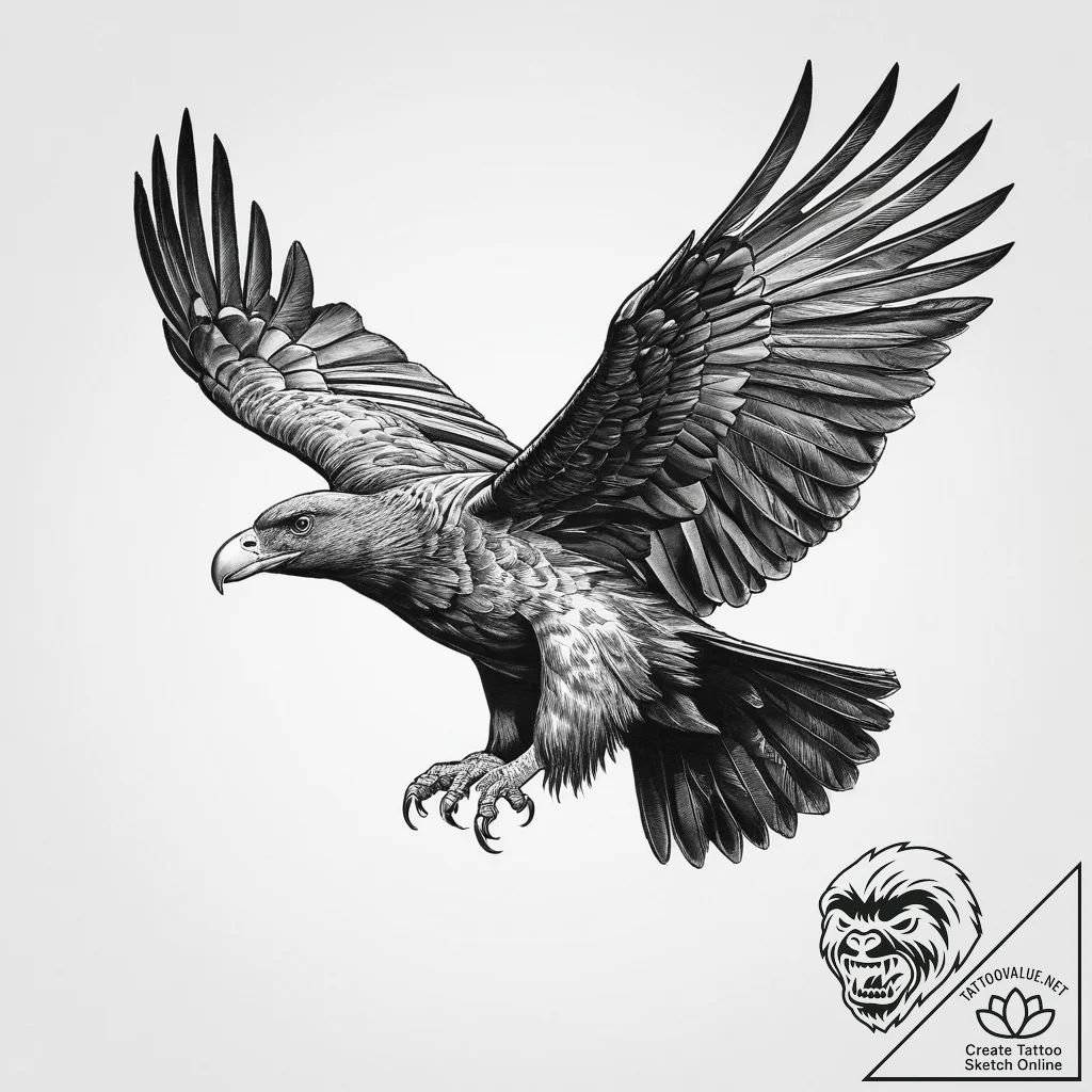 Tattoo sketch turkey vulture, ink illustratio... - tattoo sketch (№1760123362_0, 10.10.2025 19:09) — tattoovalue.net