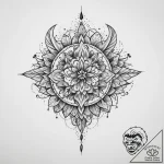 быт, artistic tattoo sketch, on a clean white… – tattoo sketch (№1760125117_0, 10.10.2025 19:38) — tattoovalue.net