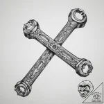 Tattoo sketch plumber pipe wrench, concept ar… – tattoo sketch (№1760126428_0, 10.10.2025 20:00) — tattoovalue.net