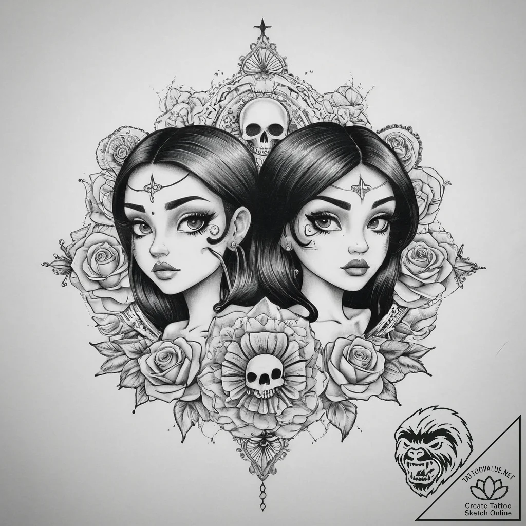 Tattoo sketch the powerpuff girls trio, artis... - tattoo sketch (№1760126873_0, 10.10.2025 20:07) — tattoovalue.net
