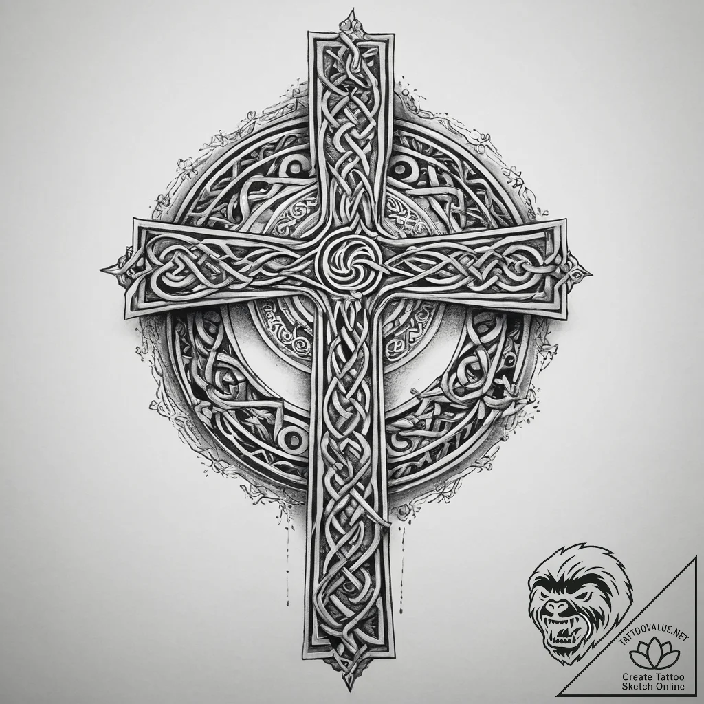 Tattoo sketch celtic spiral, artistic tattoo... - tattoo sketch (№1760129066_0, 10.10.2025 20:44) — tattoovalue.net