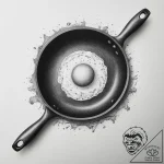 Tattoo sketch frying pan with an egg, artisti… – tattoo sketch (№1760129285_0, 10.10.2025 20:48) — tattoovalue.net