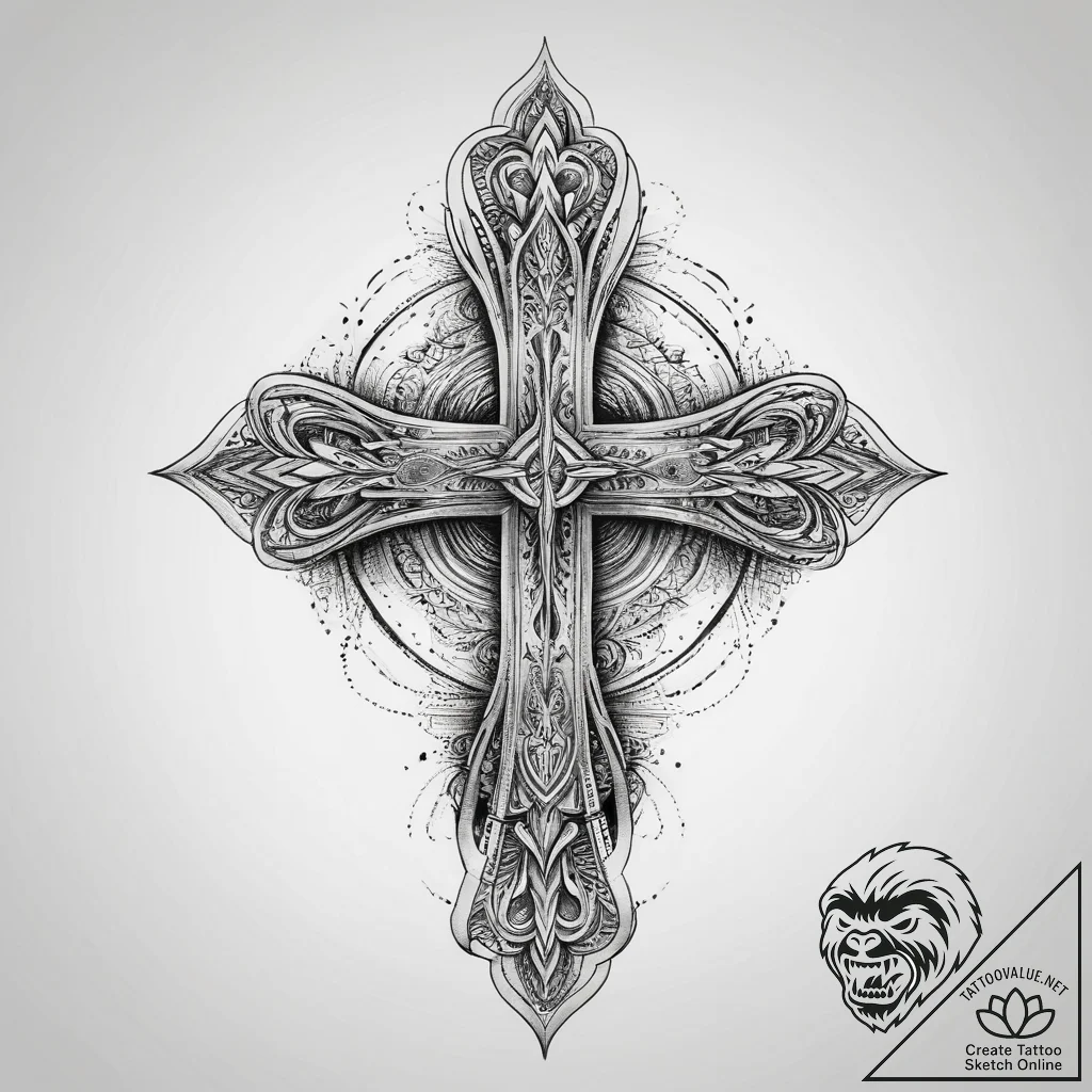 Tattoo sketch transform, artistic tattoo sket... - tattoo sketch (№1760130376_0, 10.10.2025 21:06) — tattoovalue.net