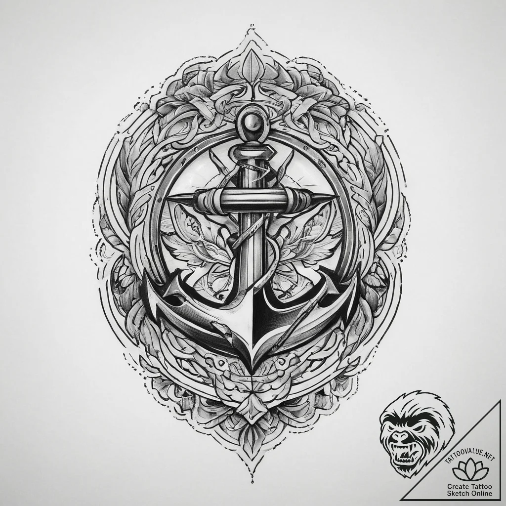 Tattoo sketch abstract lines forming an embra... - tattoo sketch (№1760131692_0, 10.10.2025 21:28) — tattoovalue.net