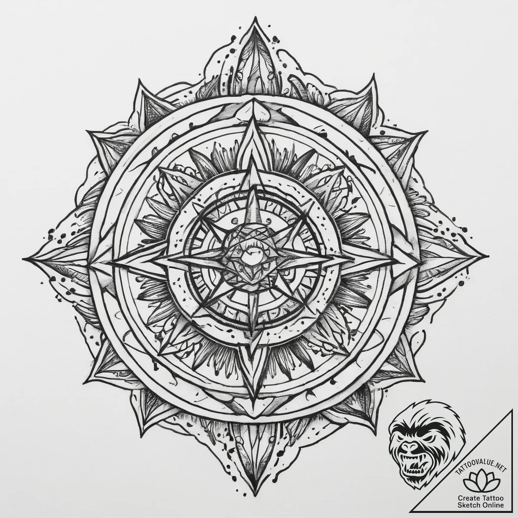 Tattoo sketch cosmos, tattoo drawing outline,... - tattoo sketch (№1760167558_0, 11.10.2025 07:25) — tattoovalue.net