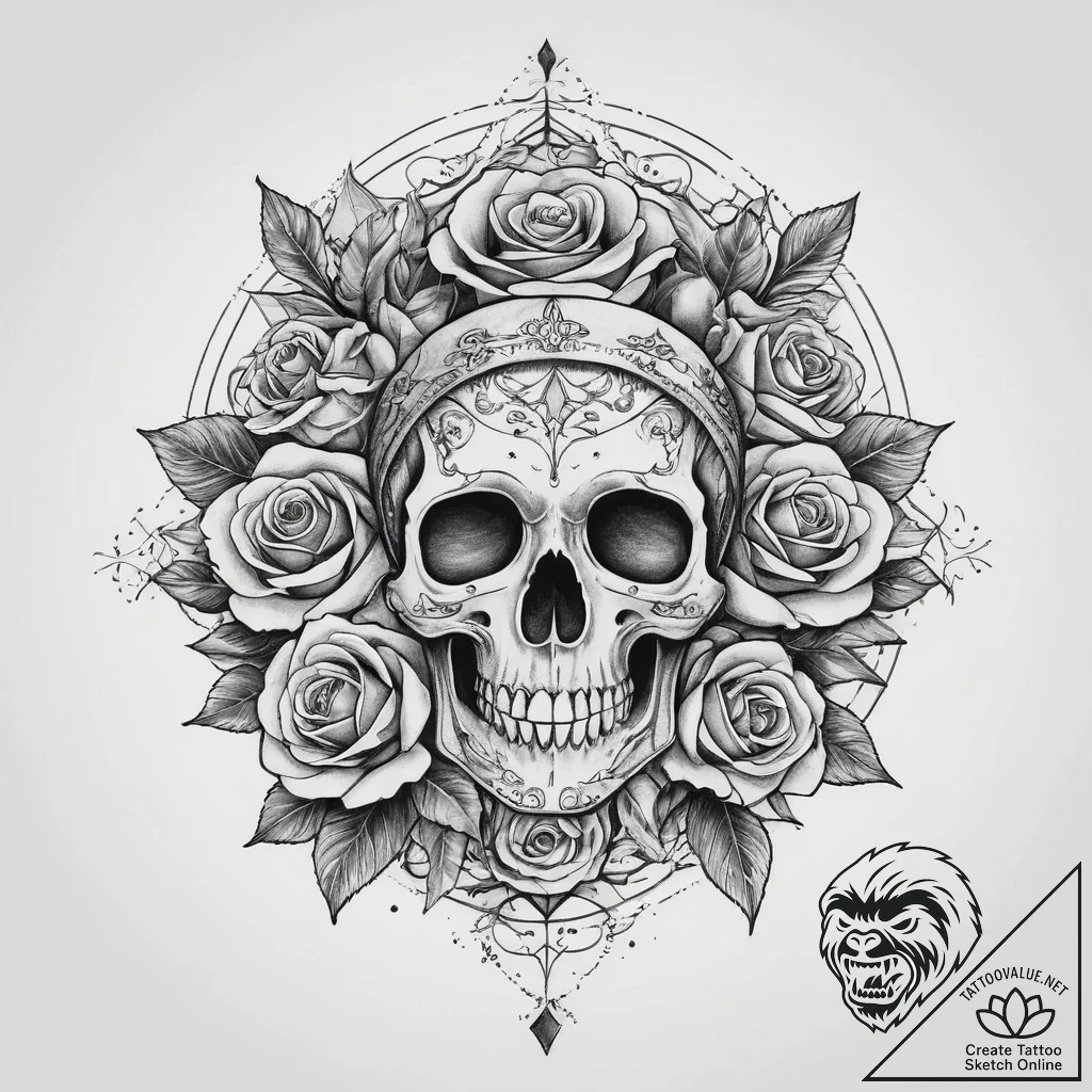 Tattoo sketch mystical world, ink illustratio... - tattoo sketch (№1760169514_0, 11.10.2025 07:58) — tattoovalue.net