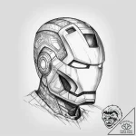 Tattoo sketch iron man helmet, ink illustrati… – tattoo sketch (№1760170843_0, 11.10.2025 08:20) — tattoovalue.net